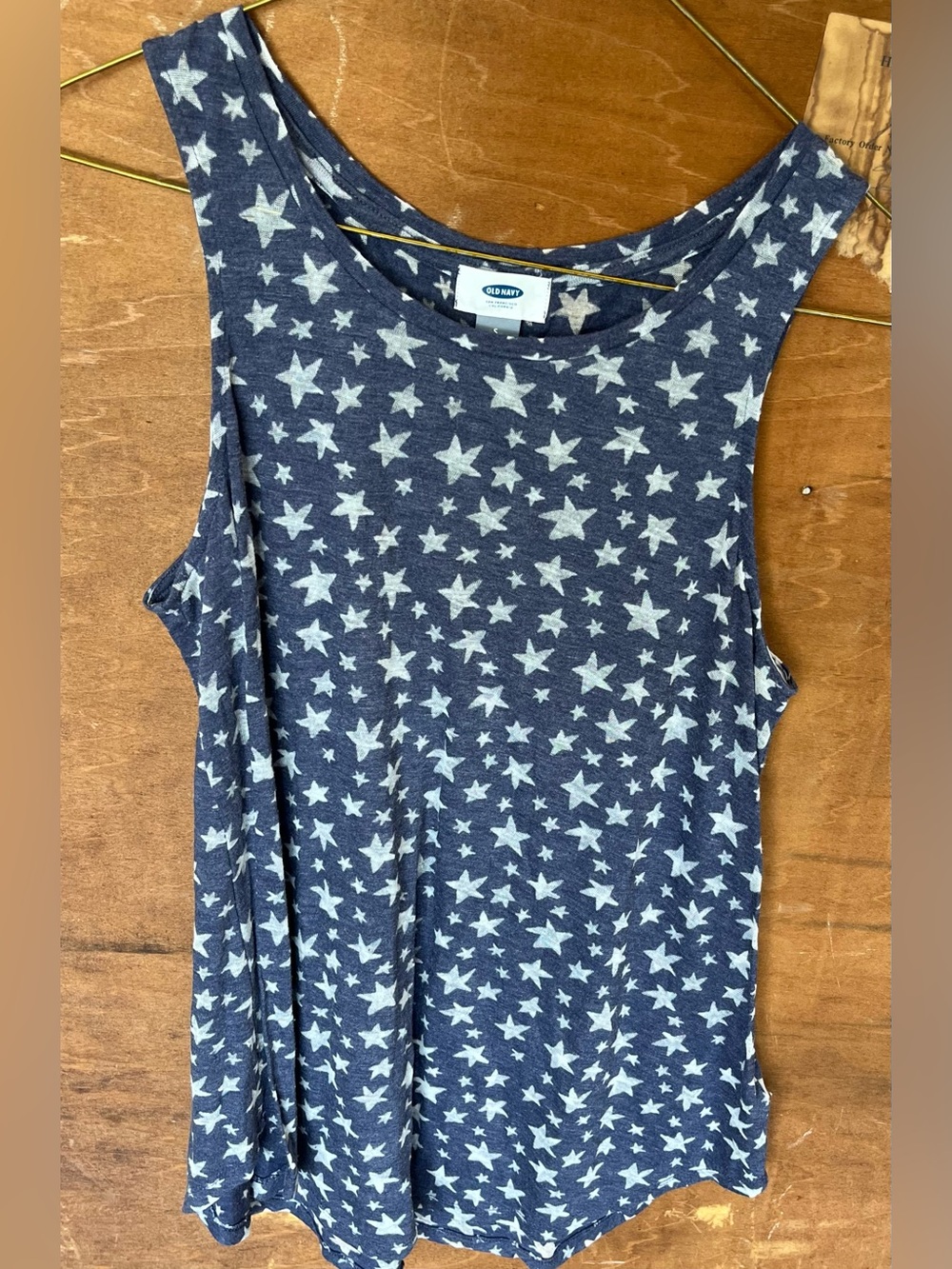 Old Navy Navy Star-Print Sleeveless Top